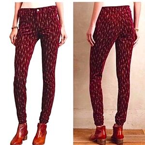 Pilcro Anthropologie corduroy skinny pants